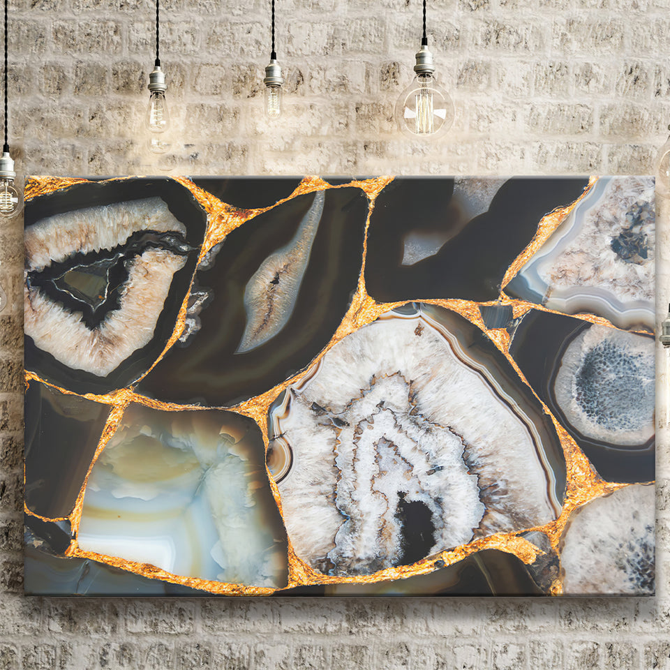 Abstract Agate Umbra Canvas Prints Wall Art - Canvas Painting, Painting Art, Prints for Sale, Wall Decor, Home Decor