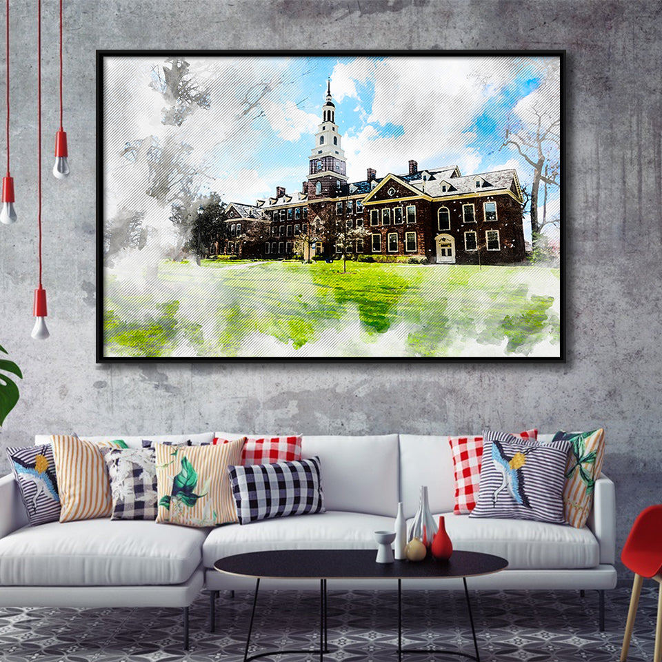 Abstract Berea College Painting Framed Canvas Prints Wall Art Decor - Painting Canvas, Framed Picture, Home Decor