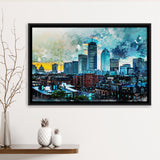 Abstract Boston Framed Canvas Prints Wall Art Decor - Painting Canvas, Framed Picture, Home Decor