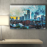 Abstract Boston Canvas Prints Wall Art Decor - Painting Canvas, Art Print, Home Decor, Ready to Hang