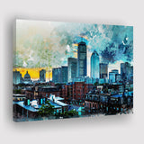 Abstract Boston Canvas Prints Wall Art Decor - Painting Canvas, Art Print, Home Decor, Ready to Hang