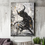Abstract Bull Black and white Canvas Prints Wall Art - Painting Canvas, Home Wall Decor, For Sale, Painting Prints