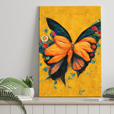 Abstract Butterfliesart Oil Painting Artwork Print Canvas Prints Wall Art - Painting Canvas, Wall Decor, Home Decor