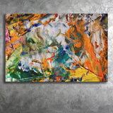 Abstract Canvas Art, Colorful Abstract Oil Painting Canvas Prints Wall Art, Home Living Room Decor, Large Canvas