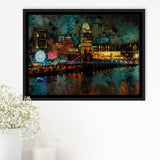 Abstract Cincinnati Framed Canvas Prints Wall Art Decor - Painting Canvas, Framed Picture, Home Decor