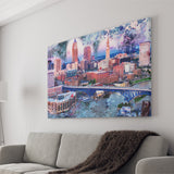 Abstract Cleveland Canvas Prints Wall Art Decor - Painting Canvas, Art Print, Home Decor, Ready to Hang