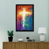 Abstract Cross Framed Canvas Prints - Painting Canvas, Framed Art, Prints for Sale, Wall Art, Wall Decor
