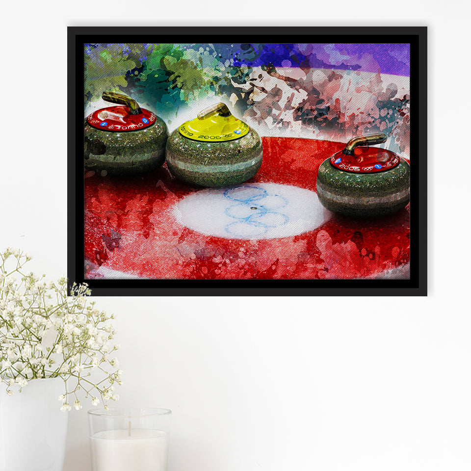 Abstract Curling Framed Canvas Prints Wall Art Decor - Painting Canvas, Framed Picture, Home Decor