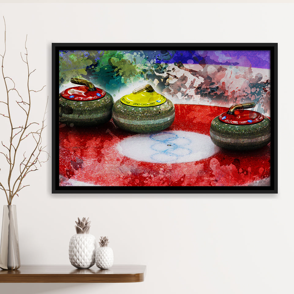 Abstract Curling Framed Canvas Prints Wall Art Decor - Painting Canvas, Framed Picture, Home Decor