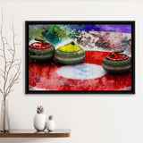 Abstract Curling Framed Canvas Prints Wall Art Decor - Painting Canvas, Framed Picture, Home Decor