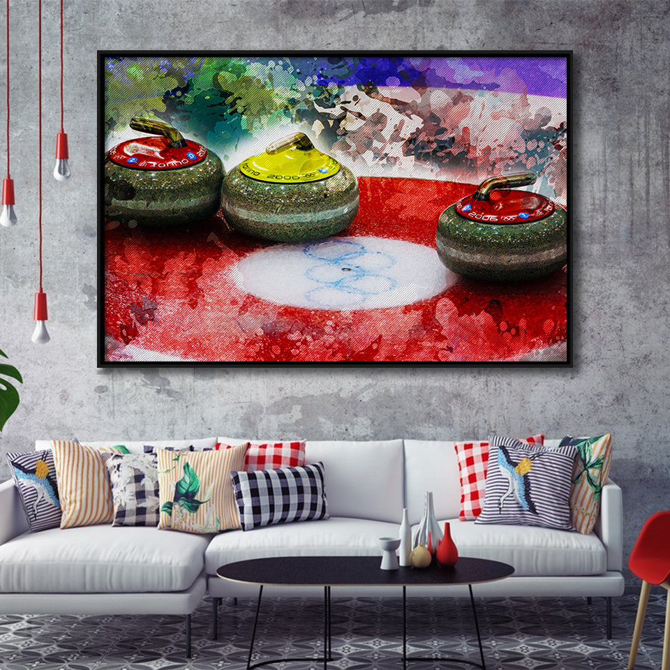 Abstract Curling Framed Canvas Prints Wall Art Decor - Painting Canvas, Framed Picture, Home Decor