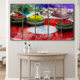 Abstract Curling 5 Piece B Canvas Prints Wall Art Decor, Multi Panels,Large Canvas, Home Decor