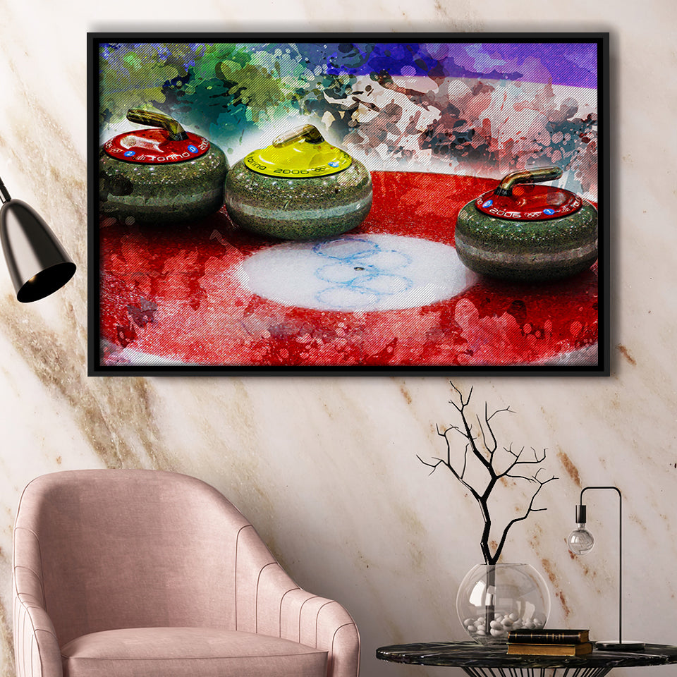 Abstract Curling Framed Canvas Prints Wall Art Decor - Painting Canvas, Framed Picture, Home Decor