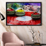 Abstract Curling Framed Canvas Prints Wall Art Decor - Painting Canvas, Framed Picture, Home Decor