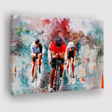 Abstract Cycling Painting Canvas Prints Wall Art Decor - Painting Canvas, Art Print, Home Decor, Ready to Hang