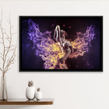 Abstract Erotic, Erotic Wall Decor Framed Canvas Prints Wall Art Decor, Black Floating Frame
