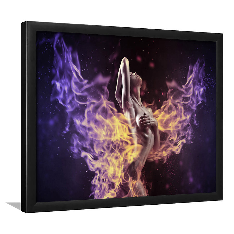 Abstract Erotic, Erotic Wall Decor Framed Art Prints Wall Art Decor,Black Frame, Ready to hang