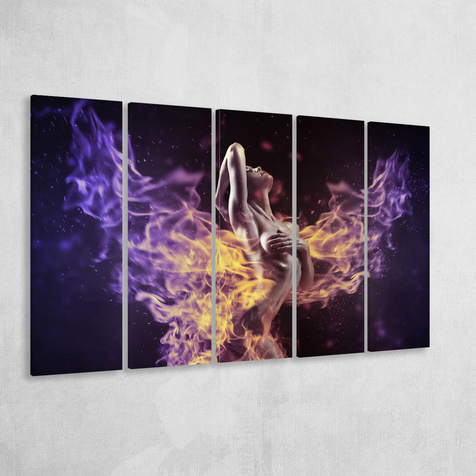Abstract Erotic, Erotic Wall Decor 5 Panels B,Large Canvas,Canvas Prints Wall Art Home Decor