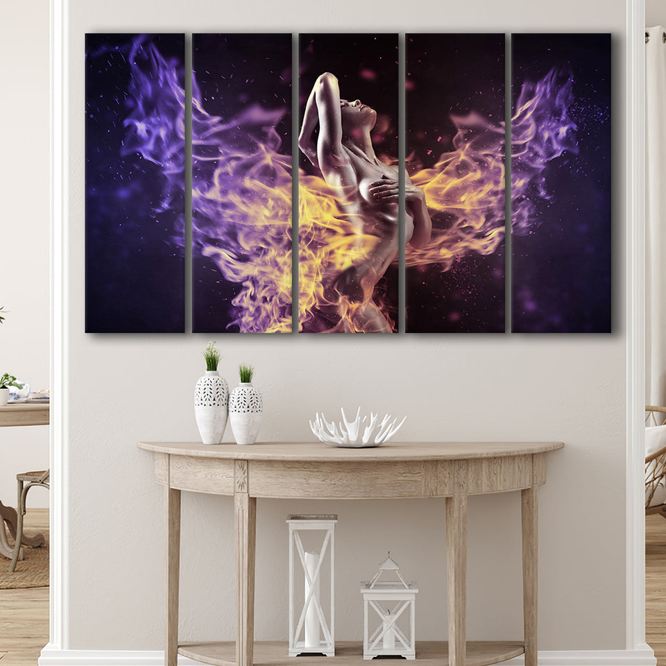 Abstract Erotic, Erotic Wall Decor 5 Panels B,Large Canvas,Canvas Prints Wall Art Home Decor