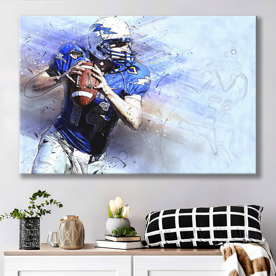 Abstract Football, Football Canvas Art Canvas Prints Wall Art Home Decor - Painting Canvas, Ready to hang