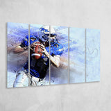 Abstract Football, Football Canvas Art 5 Panels B,Large Canvas,Canvas Prints Wall Art Home Decor