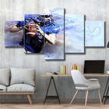 Abstract Football, Football Canvas Art Multi Panels,Canvas Prints Wall Art Home Decor