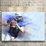 Abstract Football, Football Canvas Art Canvas Prints Wall Art Home Decor - Painting Canvas, Ready to hang