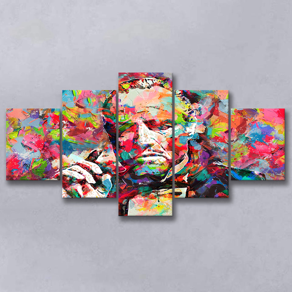 Abstract Godfather Colorful Large Canvas Prints Multi Panels Wall Art Prints Home Decor