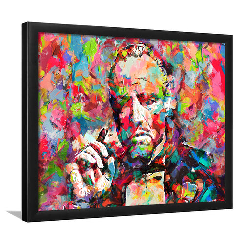 Abstract Godfather Colorful Framed Art Prints Wall Decor - Painting Art,Framed Picture,For Sale, Ready to hang