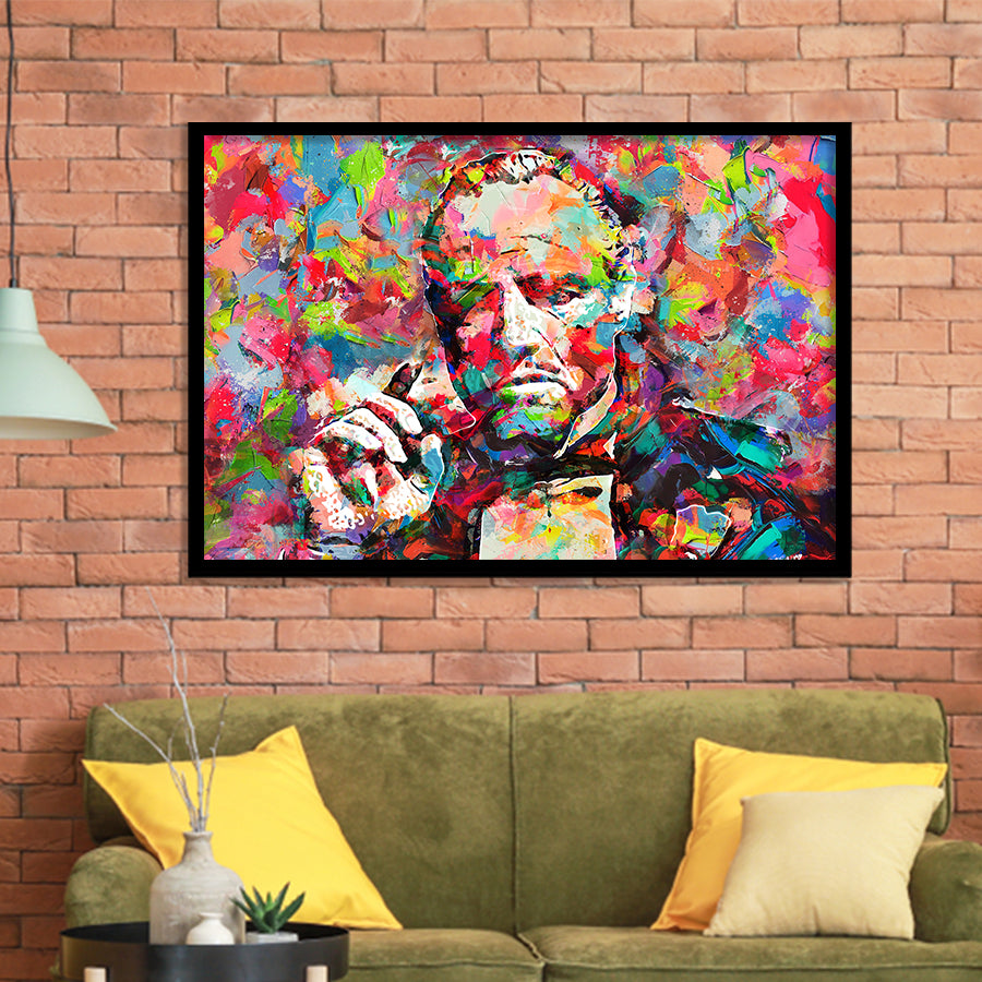 Abstract Godfather Colorful Framed Art Prints Wall Decor - Painting Art,Framed Picture,For Sale, Ready to hang