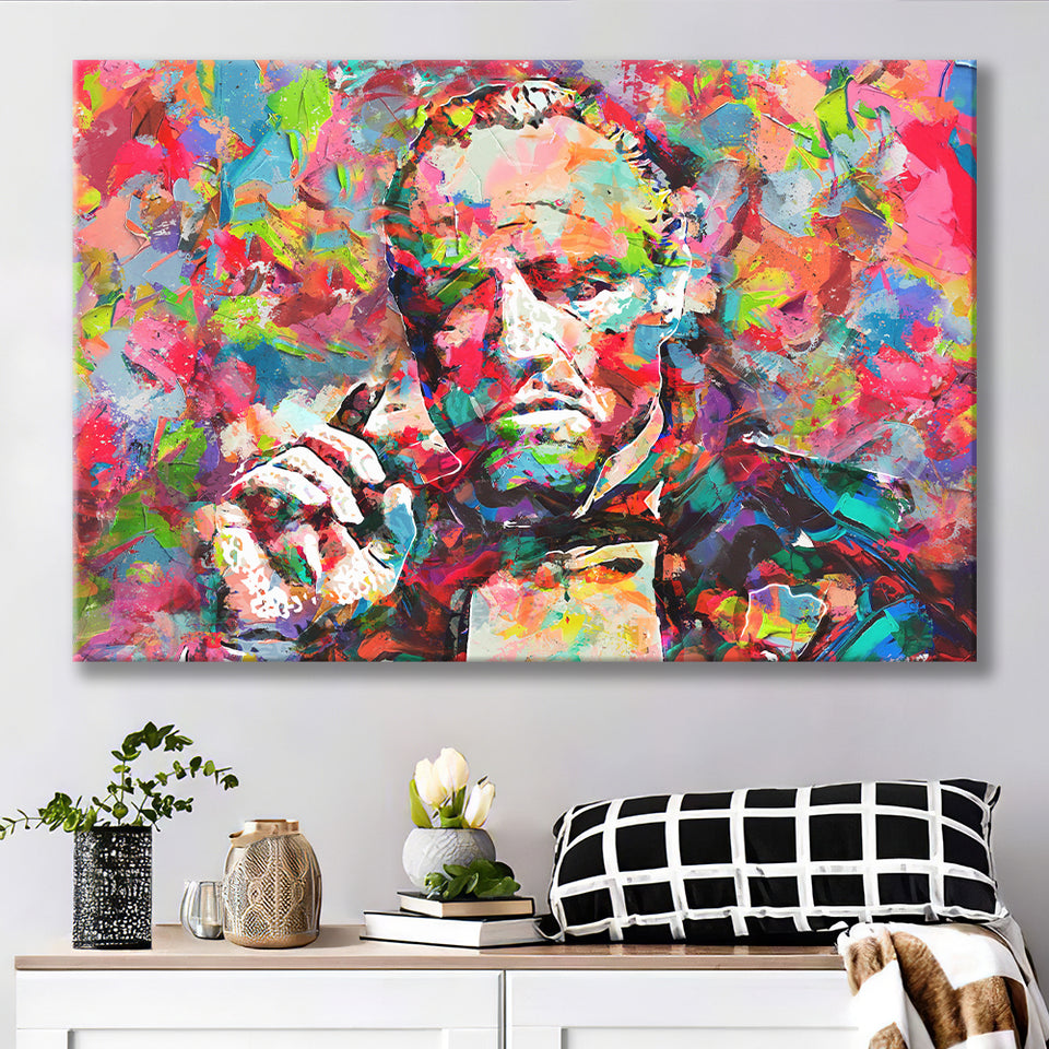 Abstract Godfather Colorful Landscape Canvas Prints Wall Art Home Decor - Painting Canvas, Ready to hang
