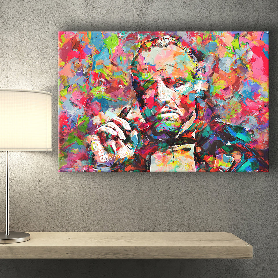 Abstract Godfather Colorful Landscape Canvas Prints Wall Art Home Decor - Painting Canvas, Ready to hang