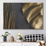 Abstract Golden Leaves Canvas Prints Wall Art - Canvas Painting, Painting Art, Prints for Sale, Wall Decor, Home Decor