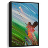 Abstract Golf Painting Canvas Wall Art - Framed Art, Framed Canvas, Painting Canvas