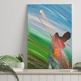 Abstract Golf Painting Canvas Wall Art - Canvas Prints, Prints For Sale, Painting Canvas,Canvas On Sale