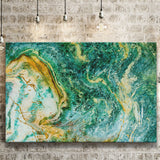 Abstract Green Marble Canvas Art, Contemporary Canvas Prints Wall Art Home Decor - Painting Canvas, Ready to hang