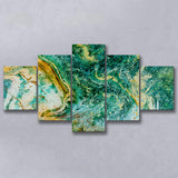 Abstract Green Marble Canvas Art, Contemporary Multi Panels,Canvas Prints Wall Art Home Decor