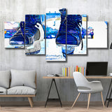 Abstract Ice Hockey 5 Pieces Canvas Prints Wall Art Decor - Painting Canvas, Mixed Canvas, Multi Panels