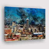 Abstract Indianapolis Canvas Prints Wall Art Decor - Painting Canvas, Art Print, Home Decor, Ready to Hang