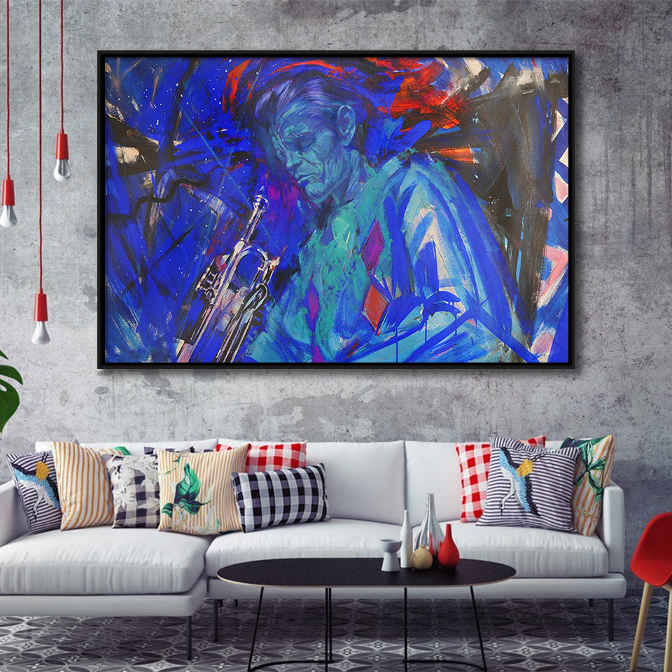 Abstract Jazz Culture Canvas Wall Art Music Gift Framed Canvas Prints Wall Art Decor, Framed Picture, Floating Frame