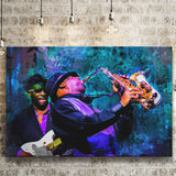 Abstract Jazz Wall Art, Jazz Band, Jazz Band Painting, Canvas Prints Wall Art Home Decor