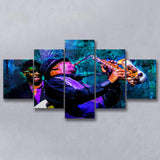 Abstract Jazz Wall Art, Jazz Band, Jazz Band Painting, Multi Panels, 5 Pieces, Canvas Prints Wall Art Home Decor