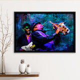 Abstract Jazz Wall Art, Jazz Band, Jazz Band Painting, Framed Canvas Prints Wall Art Home Decor,Floating Frame, Ready to Hang
