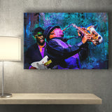 Abstract Jazz Wall Art, Jazz Band, Jazz Band Painting, Canvas Prints Wall Art Home Decor