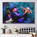 Abstract Jazz Wall Art, Jazz Band, Jazz Band Painting, Canvas Prints Wall Art Home Decor