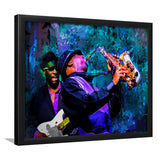 Abstract Jazz Wall Art, Jazz Band, Jazz Band Painting, Framed Art Prints Wall Art Home Decor, Ready to Hang