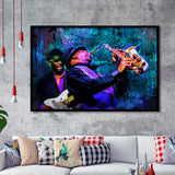 Abstract Jazz Wall Art, Jazz Band, Jazz Band Painting, Framed Art Prints Wall Art Home Decor, Ready to Hang