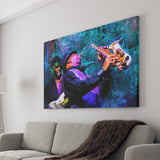 Abstract Jazz Wall Art, Jazz Band, Jazz Band Painting, Canvas Prints Wall Art Home Decor