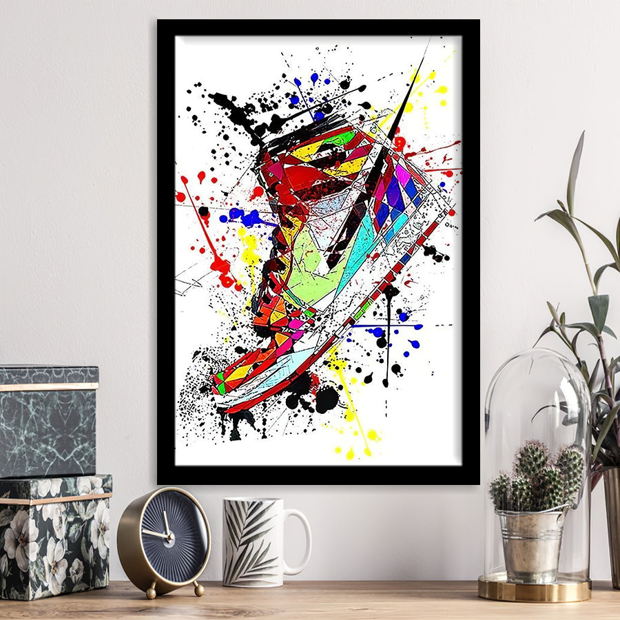 Abstract Sneaker Framed Art Prints Wall Decor Painting Art, Home Decor,Wall Art, Framed Picture