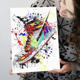 Abstract Jordan Sneaker Canvas Prints Wall Art - Painting Canvas, Home Wall Decor, For Sale